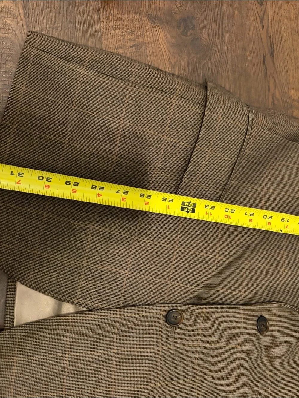 Vintage Brooks Brothers Blazer 41 RG Brown Houndstooth Windowpane Plaid Wool USA